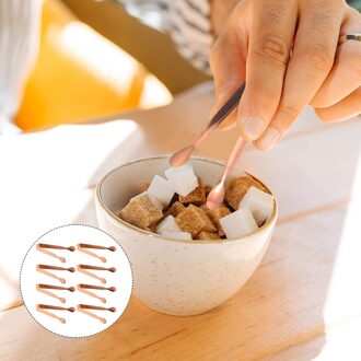 8 Stuks Ijs Tang Serveren Tang Rvs Voorgerechten Suiker Kubus Tang roos goud