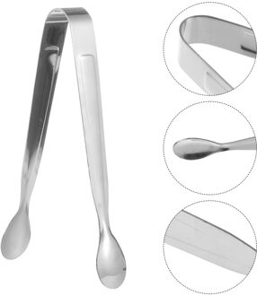 8 Stuks Ijs Tang Serveren Tang Rvs Voorgerechten Suiker Kubus Tang zilver