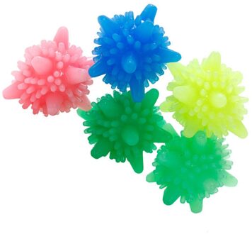8 Stuks Kleurrijke Wassen Herbruikbare Wasmachine Ballen Voor Schoonmaken Kleren 4.5Cm (Willekeurige Kleuren)