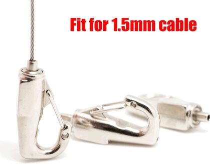 8 stuks Metalen Foto Opknoping Systeem Frame Hangers Verstelbare zelfsluitende Foto Haken voor 1.5mm Kabel Hardware Accessoriess