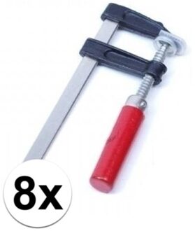 8 stuks metalen lijmklemmen / hobbyklemmen in opbergetui