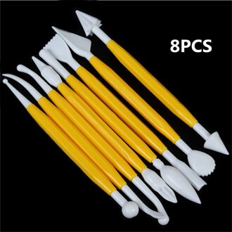 8 Stuks Plastic Klei Beeldhouwen Set Wax Carving Aardewerk Gereedschap Carving Sculptuur Shaper Polymeer Klei Gereedschap