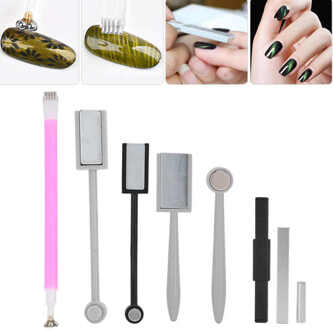 8 Stuks Professionele Nagellak Magnetische Stok Uv Gel Polish Magneet Pen Manicure Gereedschap Nail Art Pen Schoonheid Manicure Accessoires