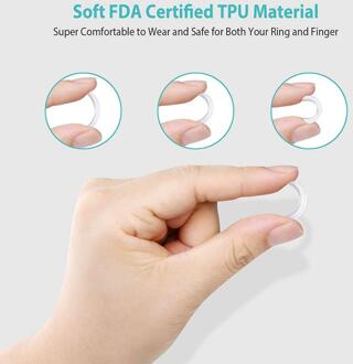 ~ 8 Stuks Ring Maat Richter Invisible Clear Ring Sizer Sieraden Fit Reducer Guard