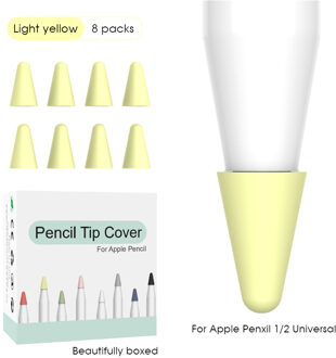 8 Stuks Silicone Beschermende Vervanging Tip Case Nib Cover Skin Accessoire Case Voor Apple Potlood 1st 2nd Stylus Touchscreen pen 02