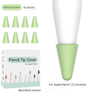 8 Stuks Silicone Beschermende Vervanging Tip Case Nib Cover Skin Accessoire Case Voor Apple Potlood 1st 2nd Stylus Touchscreen pen 06