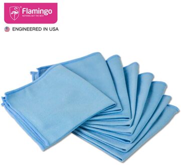 8 Stuks Soft Microfiber Glas Reinigingsdoekjes Rvs Polijsten Shine Doek Venster Voorruit Doek Auto Schoon Doek