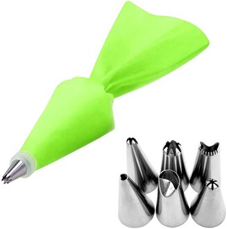 8 Stuks Spuitzak Cake Decoratie Nozzles Set Rvs Pastry Nozzle Kit Diy Cake Bakken Tools Keuken Accessoire groen