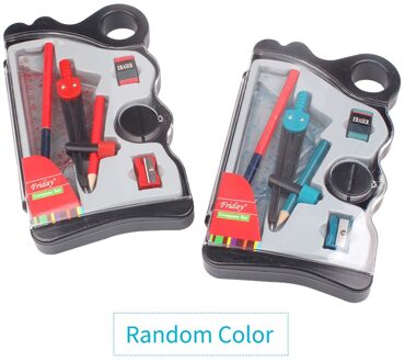 8 Stuks Tekening Gereedschap Kompas Set Math Geometry Omvat Heersers Gradenboog Kompas Gum Puntenslijper Voor Schoolbenodigdheden