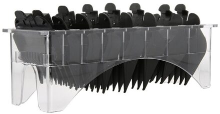 8 Stuks Tondeuse Kammen Gids Kit Multi-color Plastic Haar Trimmer Guards Bijlagen 3-25Mm Universele kapsalon Gereedschap