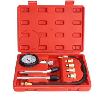 8 Stuks Universele Auto Oliedruk Guage Systeem Motor Compressie Tester Tool Praktische Automotive Olie Druk Meetinstrument