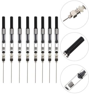 8 Stuks Universele Vulpen Inkt Absorptie Inkt Spuit Gereedschap Pen Inkt Schokdempers zwart