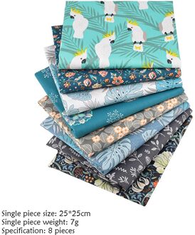 8 Stuks Zachte Ademend Katoen Doeken Patchwork Textiel Materiaal Gedrukt Doek Naaien Quilten Stof Voor Patchwork Diy Handgemaakte Roze