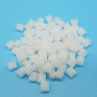 8 Teeth 0.5M Pinion Gear 80.8A 81A 81.5A 082A Toy Helical Spare Parts Model DIY Plastic Gears Hole 0.8mm-2mm 10pcs/lot
