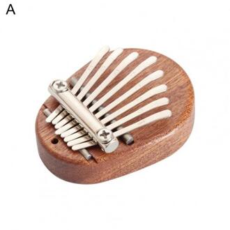 8-Tone Mini Draagbare Duim Piano Houten Kleine Vinger Muziekinstrument Aanwezig