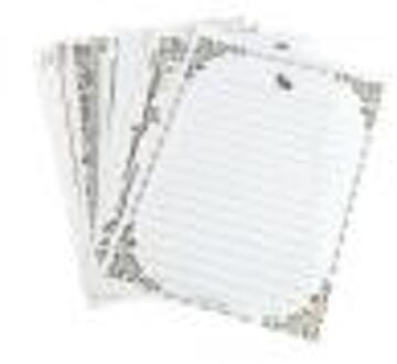 8 Vellen Vintage Retro Schrijven Briefpapier Papier Pad Note Brief Set R91A Beige