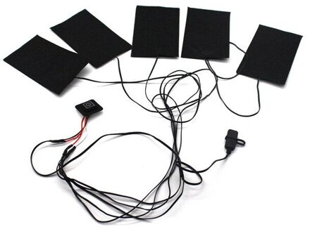 8 Verwarming Zones 8 In 1 Usb Elektrische Verwarming Pads Thermische Kleding Verwarmde Waterdichte Warming Gear Winter Verwarmde Jas Accessoires 5stk