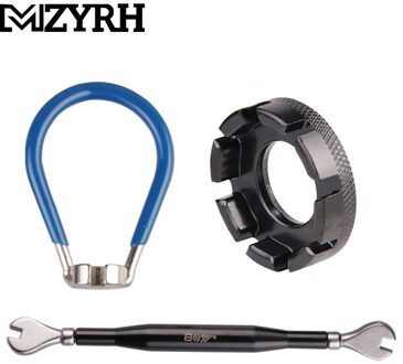 8 Way Fiets Spoke Key Wrench Tool Tepels Mountainbike Spoke Spanner Inbussleutel Remover Fietsen Fiets Reparatie Tool set type C