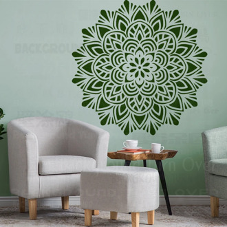80 -120 cm Mural Stencil Furniture Mandala Arabic Indian Decor Paint Big Large Wall Flower Ethnic Decoration Templates S011
