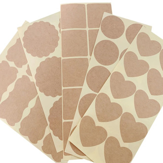 80-120PCS/lot Various Vintage Blank White Kraft Label Sticker DIY Hand Made Envelopes Stickers Gift Packaging Seal Seals Sticker