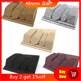 80/130pcs Furniture Chair Table Leg Self Adhesive Felt Wood Floor Protector Pads