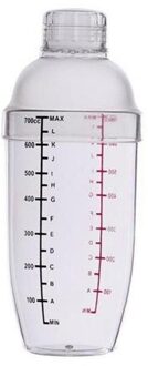 80% 350/500/700/1000Ml Transparante Dual Schaal Gram Cocktail Shaker Wijn Mixer bar Gereedschap Barman 700ML