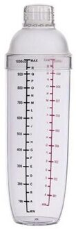 80% 350/500/700/1000Ml Transparante Dual Schaal Gram Cocktail Shaker Wijn Mixer bar Gereedschap Barman