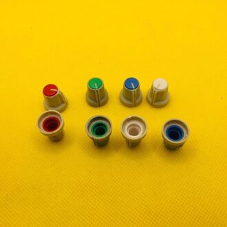 80 Pcs Bloem As Potentiometer Knop Cap/Schakelaar Aanpassing 6 Mm 1/4 "Shaft Hole Ronde As WH148 Knoppen caps Geluid Volumeknop