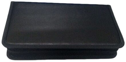 80 Pcs Pu Imitatie Lederen Auto Cdbag Cd Dvd Vcd Disc Houder Album Draagbare Map Portemonnee Opslag Case Draagtas organizer