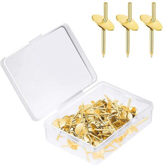 80 Pieces Golden Een Stap Hangers 20 Lbs Gips Foto Opknoping Pins Quick Foto Hangers Fotolijstje Hangers