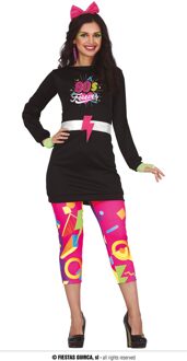 80's Disco Kostuum Lena Dames Multikleur - Print