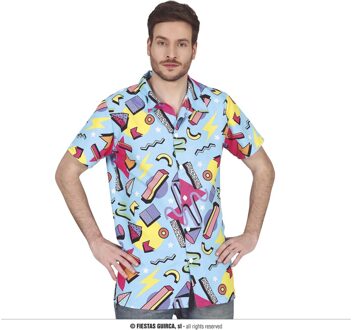80's Party Blouse Heren Multikleur - Print