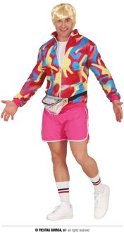 80's Party Kostuum Runner Heren Patrick Multikleur - Print