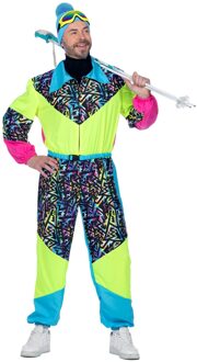 80's Skipak Neon Heren Rick Multikleur - Print