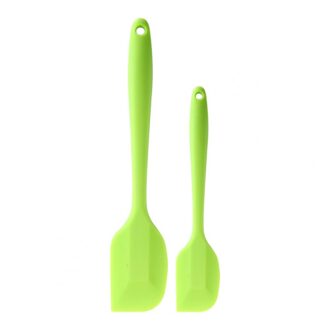 80% Sales! 2 Stks/set Silicone Non Stick Boter Koken Pastry Schraper Taart Bakken Spatel groen