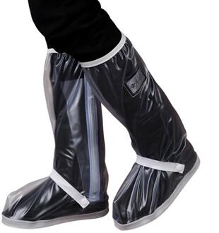 80% Sales! Waterdichte Hoge Schoenen Covers Anti-Slip Rijden Wandelen Outdoor Regen Snowboots S zwart