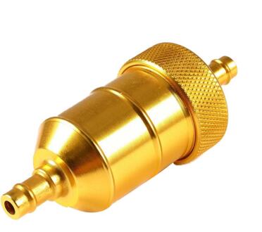 80% Verkoop Racing Benzine Gas Fuel Filter Cleaner Voor Motorfiets Quad Dirt Bike Atv Buggy Goud