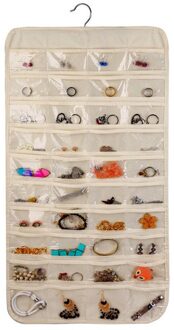 80 Zakken Opknoping Sieraden Opbergtas Dubbelzijdig Kast Closet Organizer Earring Ring Display Houder Sleutels Diversen Pouch 3