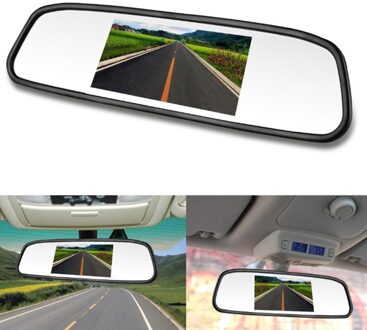 800*480 Auto Achteruitkijkspiegel Monitor Voor Parkeergelegenheid Reverse Camera 5 Inch TFT LCD Nachtzicht Achteruitrijcamera Auto -styling