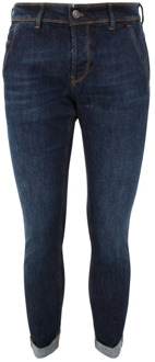 800 Denim Konor Skinny Jeans Dondup , Blue , Heren - W30