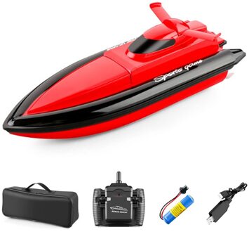 800 Hoge Snelheid Rc Boot Afstandsbediening Race Boot 4 Kanalen 2.4G Waterdicht Rc Kinderen Speelgoed Voor Zwembaden meren Rc rood 1xbattery