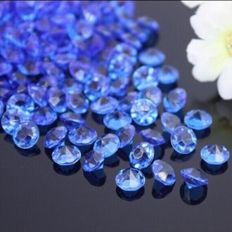 800 Stks/partij 4.5 Mm Bruiloft Decoratie Ambachten Deep Blue Acryl Diamond Confetti Scatters Heldere Kristallen Evenementen Feestartikelen