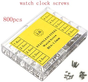 800 stks/set Tiny Assortiment Voor Klok Horloge Bril Schroeven Repair Kit Tool horloge voor onderdelen Repair Kit Tools Kit horlogemaker