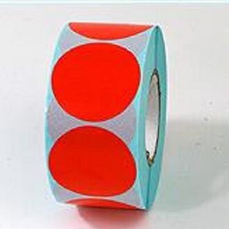 800 Stuks Maat 40Mm Roll Sticker Thermisch Label Sticker Printer Papier Voor Thermische Printer Water Proof Olie Proof Scratch proof rood 800 stk