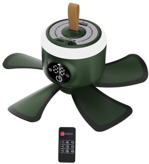 8000Mah 8 "Usb Oplaadbare Opknoping Fan Met Screen Touch Schakelaar Afstandsbediening Timing Camping Fan 4 Versnellingen Tent plafond Ventilator