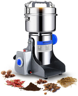 800g 220V Swing Type Grains Herbal Powder Miller Dry Food Grinder Machine High Speed Intelligent Spices Cereals Crusher