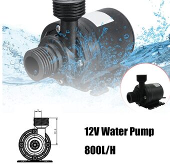 800L/H 5M Dc 12V Dompelpomp Solar Borstelloze Motor Water Circulatie Waterpomp