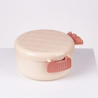 800Ml Ananas Lunchbox Bento Box Voor Kinderen Studenten Kantoormedewerker Lunch Container Voedsel Opbergdoos Picknick Voedsel Container Roze