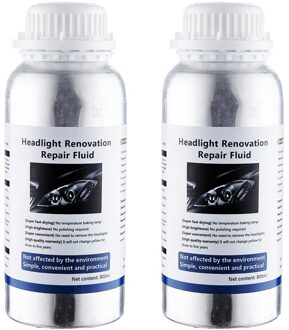 800Ml Auto Koplamp Polijsten Reparatie Kit Auto Koplamp Renovatie Reparatie Koplamp Koplamp Polijsten Kits Auto Polijsten 2stk repair fluid