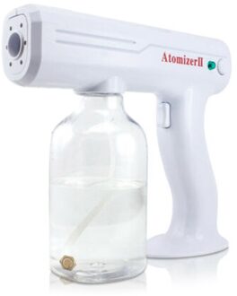 800Ml Draadloos Opladen Nano Verneveling Desinfectie Spuiten Handheld Blauw Licht Desinfectie Huishouden Verstuiver Machine